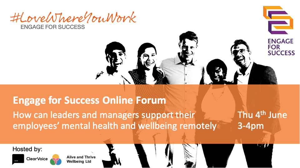 Engage for Success Online Forum 4 June 2020